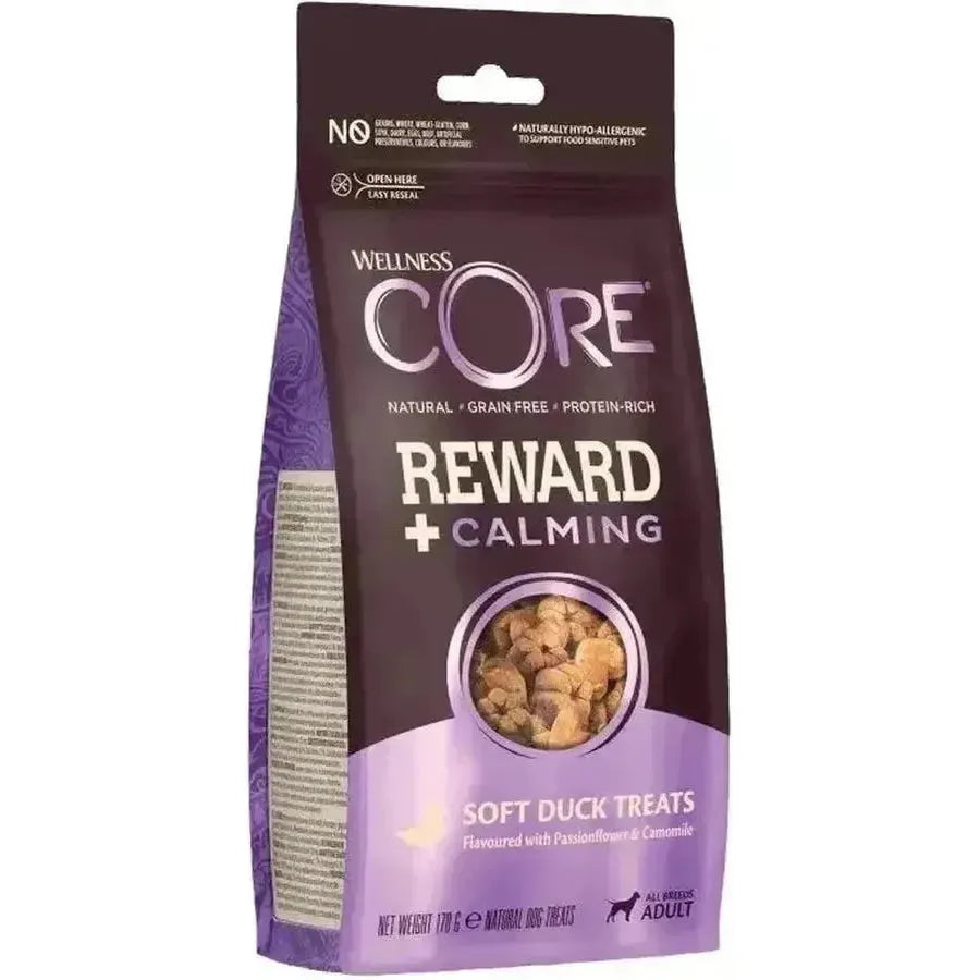 WELLNESS CORE Reward+ Treats Canard Calmant pour Chien Sans Céréales 170g
