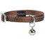 ZOOMALIN Collier Chat Safe Nylon Réfléchissant Clochette Sécurité Dégagement Rapide 17-26cm Couleur Vive
