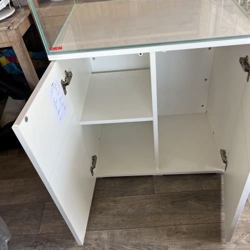 EHEIM Proxima Scape 175 Aquarium 175L 71x51x125cm 8mm Blanc Brillant avec Meuble