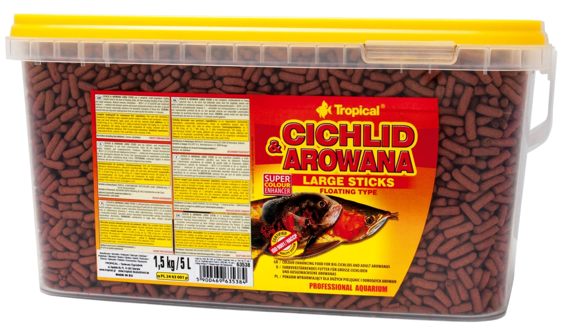 TROPICAL Cichlid & Arowana Large Sticks 1.5kg