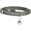 ZOOMALIN Collier Chat Safe Nylon Réfléchissant Clochette Sécurité Dégagement Rapide 17-26cm Couleur Vive