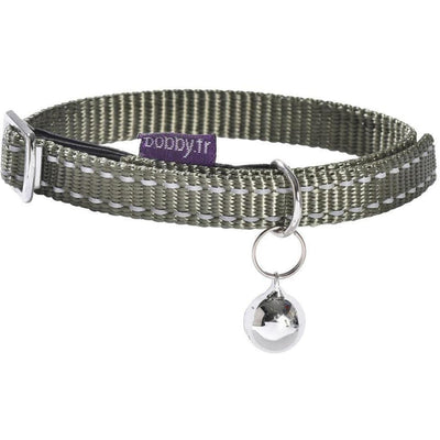 ZOOMALIN Collier Chat Safe Nylon Réfléchissant Clochette Sécurité Dégagement Rapide 17-26cm Couleur Vive