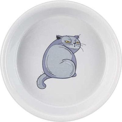 TRIXIE Gamelle avec motif en céramique 0,25L ø13cm Gris