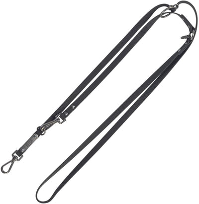TRIXIE Laisse réglable CityStyle PVC M–L 2,00 m x 20 mm Noir