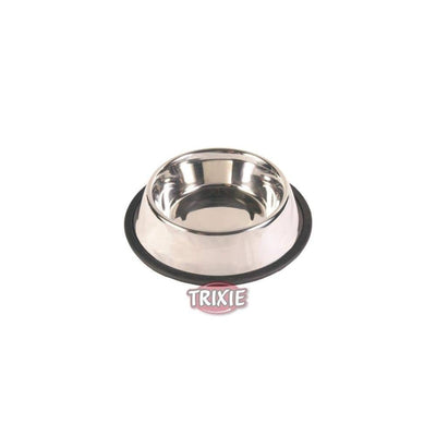 TRIXIE Gamelle en acier inoxydable avec base antidérapante caoutchouc 0,7L ø 21cm