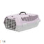 ZOOMALIN Box de transport Capri 1 XS 32 x 31 x 48 cm Gris clair/Mauve