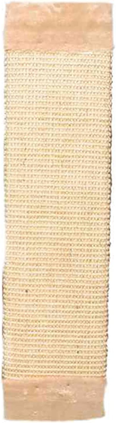 TRIXIE Griffoir avec peluche, tapis sisal/peluche, catnip, 15 x 56 cm Beige