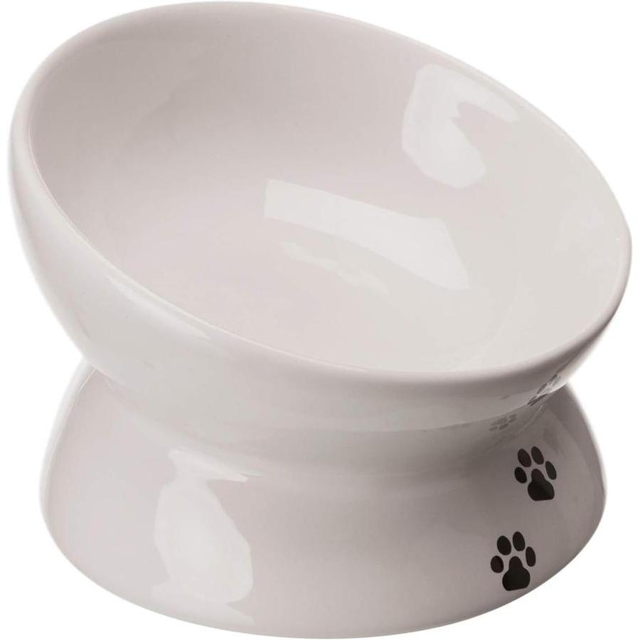 TRIXIE Gamelle augmentée en céramique 0,15 l ø 13 cm blanc