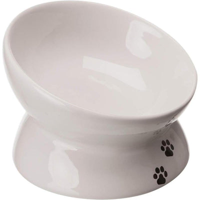TRIXIE Gamelle augmentée en céramique 0,15 l ø 13 cm blanc
