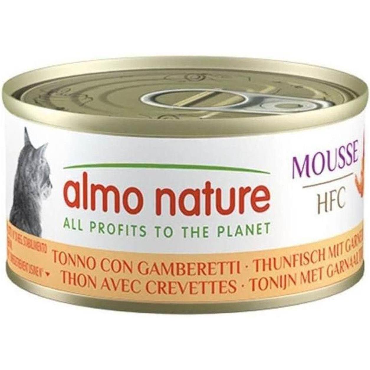 ALMO NATURE HFC Mousse Thon avec Crevettes 70g