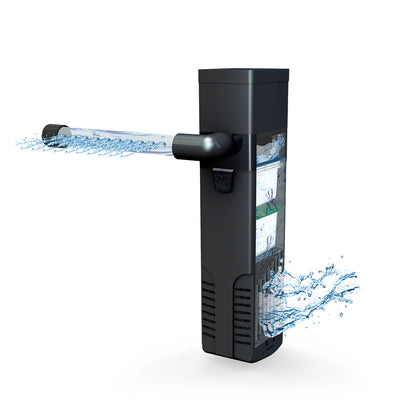 LAROY Filtre Interne avec Éponges pour Aquarium Eau Douce et Eau de Mer