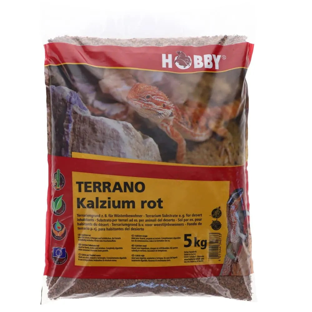 HOBBY-DOSHE AQUARISTIK TERRANO CALCIUM ROUGE 5Kg