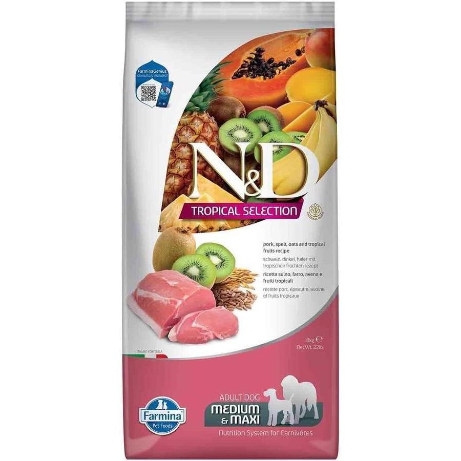 FARMINA ND Tropical Selection Porc & Fruits Tropicaux Chien Adulte Medium/Maxi 10kg