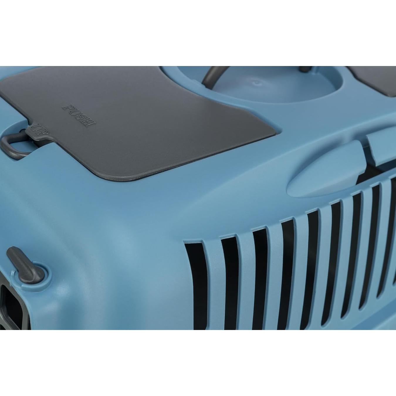 TRIXIE Box de transport Capri 2 XS–S 37 x 34 x 55 cm Gris foncé/Bleu