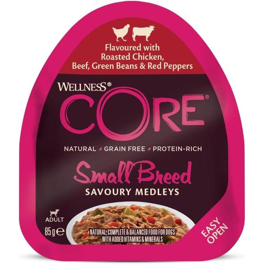 WELLNESS CORE Savoury Medleys Small Breed Butcher Selection 6x85g
