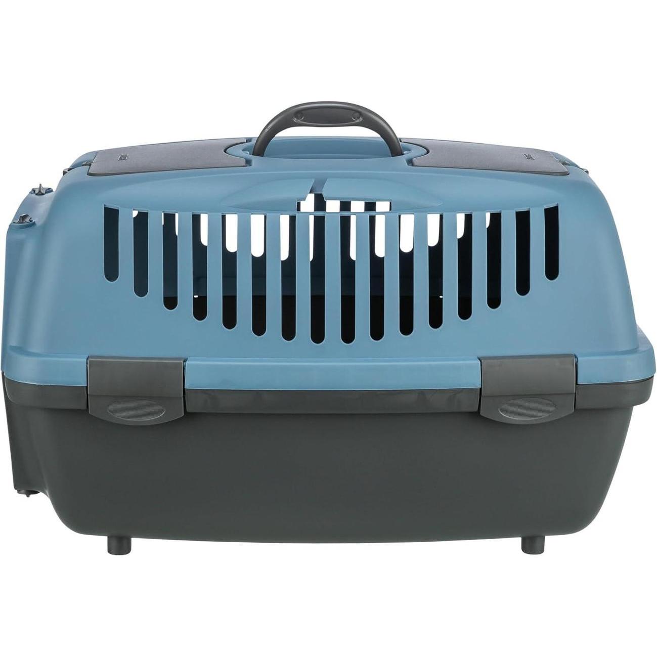 TRIXIE Box de transport Capri 2 XS–S 37 x 34 x 55 cm Gris foncé/Bleu