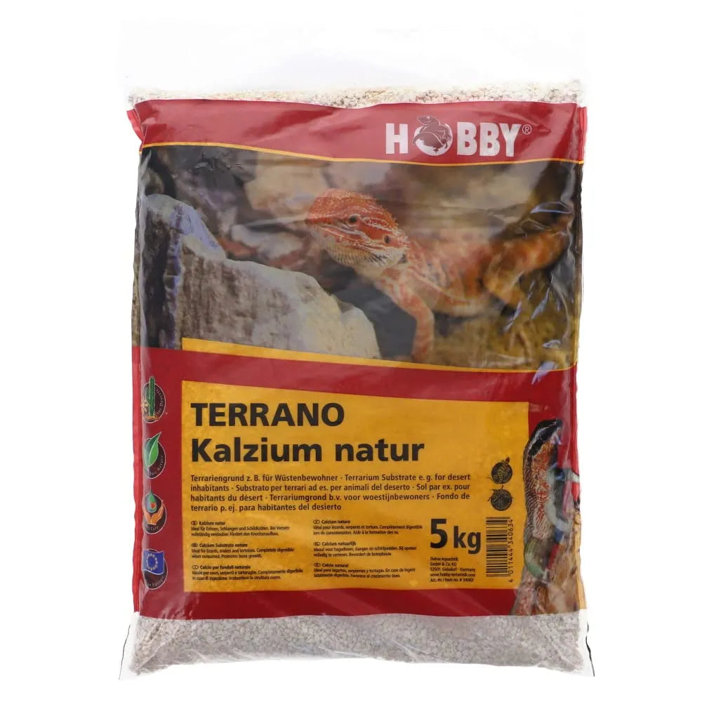 HOBBY-DOSHE AQUARISTIK Terrano Calcium Nature Substrat pour Reptiles 5kg