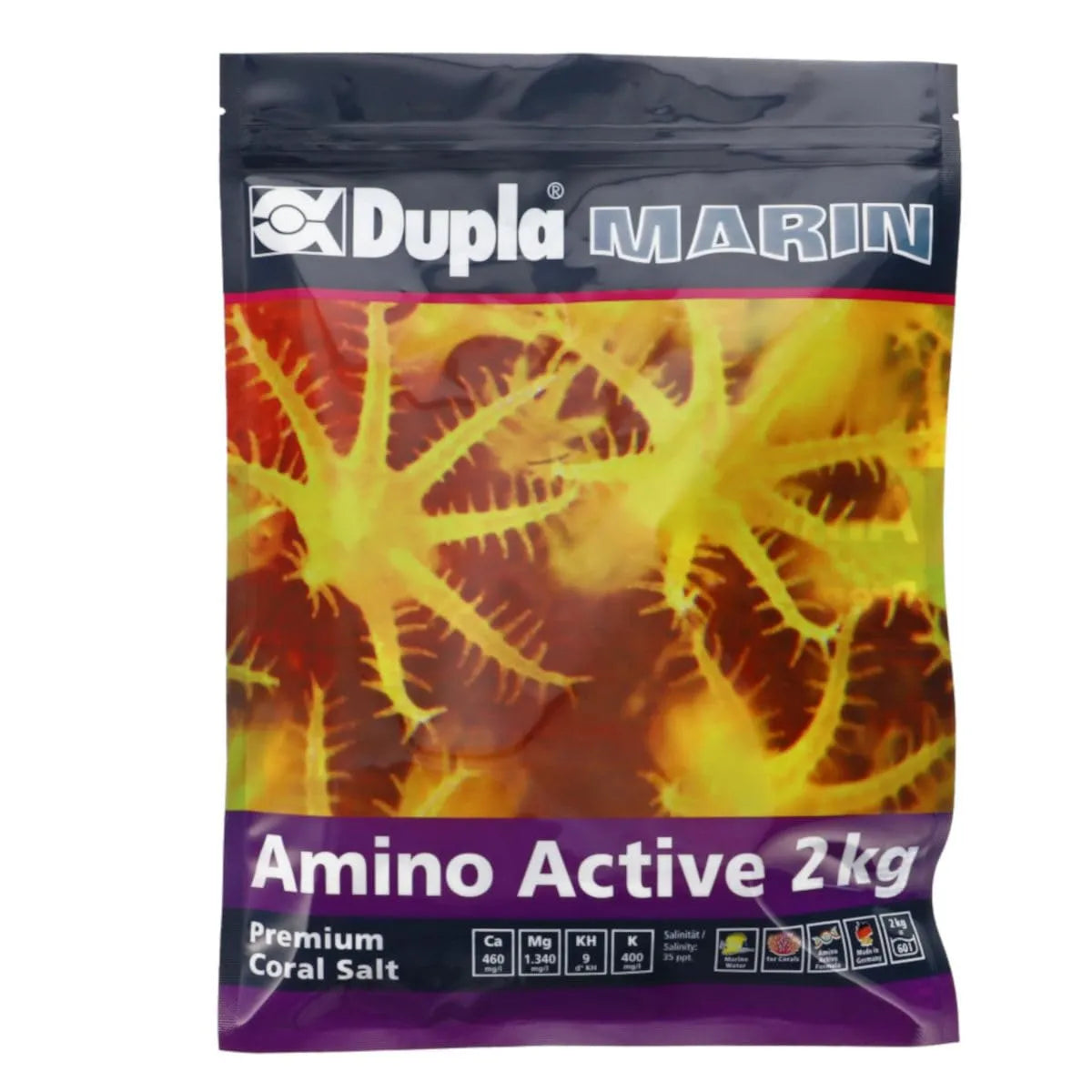 HOBBY-DOSHE AQUARISTIK Dupla Marin Amino Active Premium Coral Salt 2kg Sel marin enrichi 60L