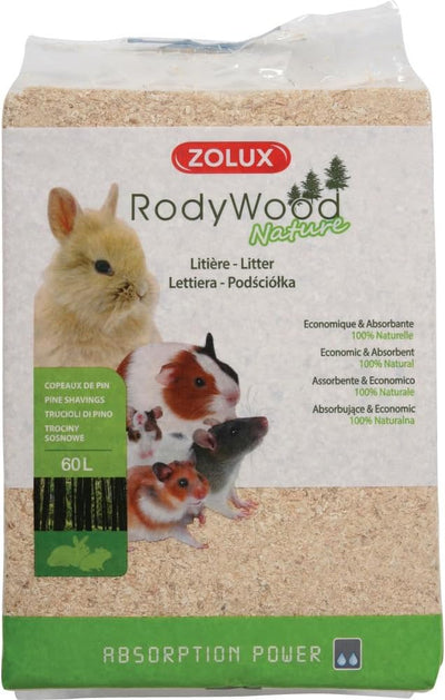 ZOLUX Litière Rodywood Nature 60L