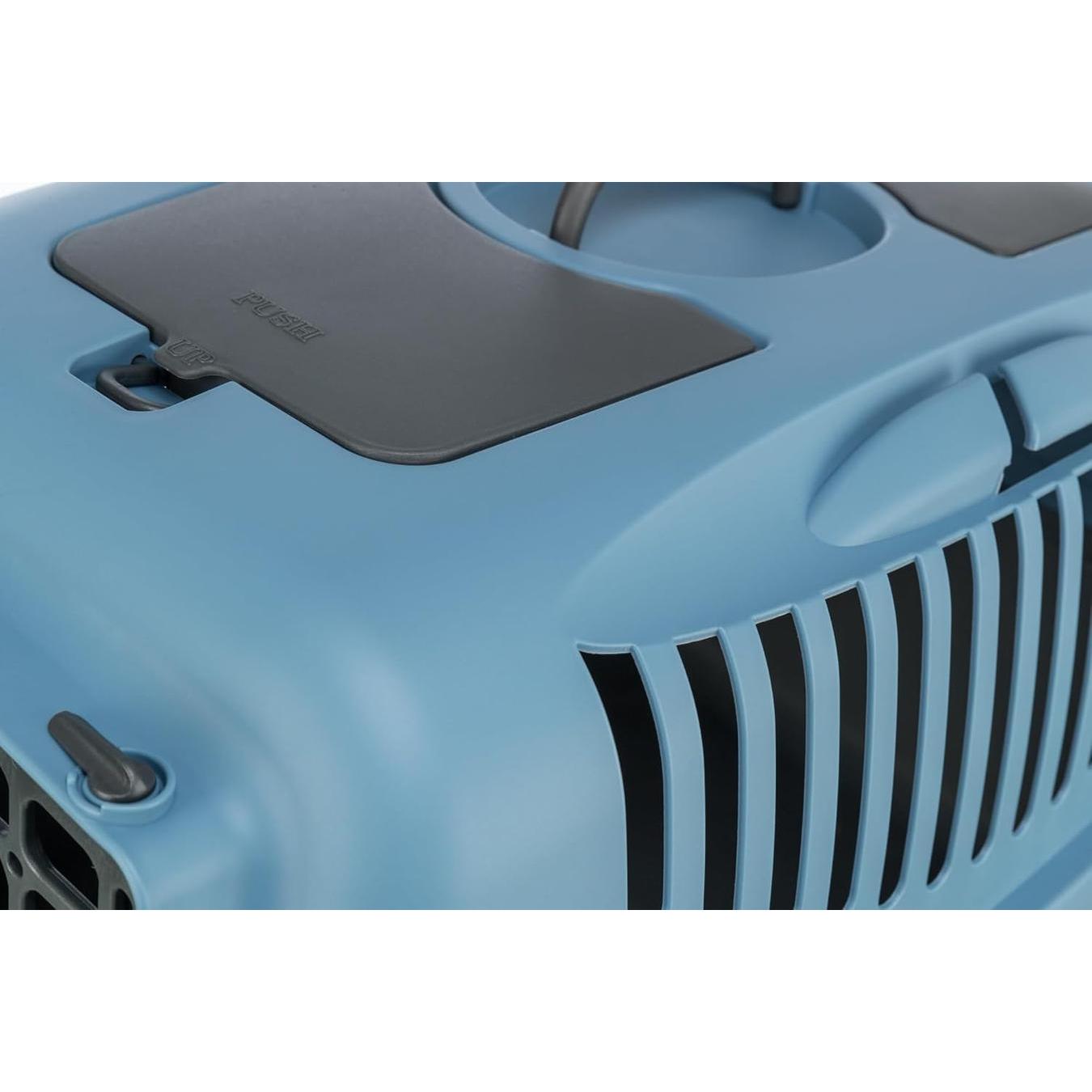 TRIXIE Box de transport Capri 3 S 40 x 38 x 61 cm Gris foncé/Bleu