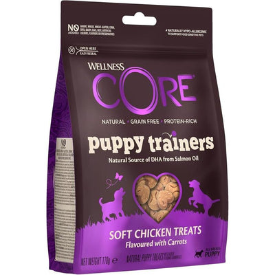 WELLNESS CORE Puppy Trainers Friandises d'apprentissage pour Chiot Poulet Carottes 170g