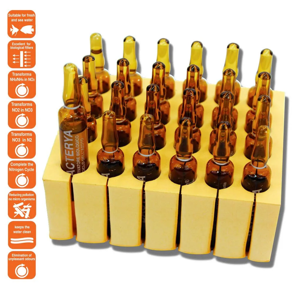 EQUO BACTERYA Activateur Biologique pour Aquarium 5ml 24 Ampoules