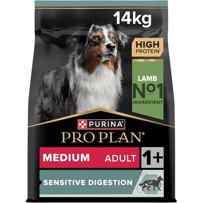 PRO PLAN Medium Adult Sensitive Digestion Riche en Agneau 14kg