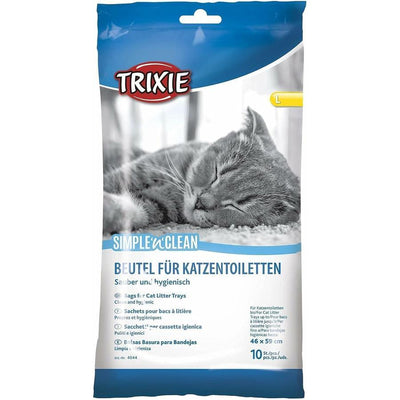 TRIXIE Sacs à litière L 46 x 59 cm Lot de 10 paquets de 10 sacs