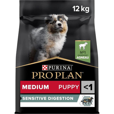 PRO PLAN Medium Puppy Sensitive Digestion Riche en Agneau 12kg