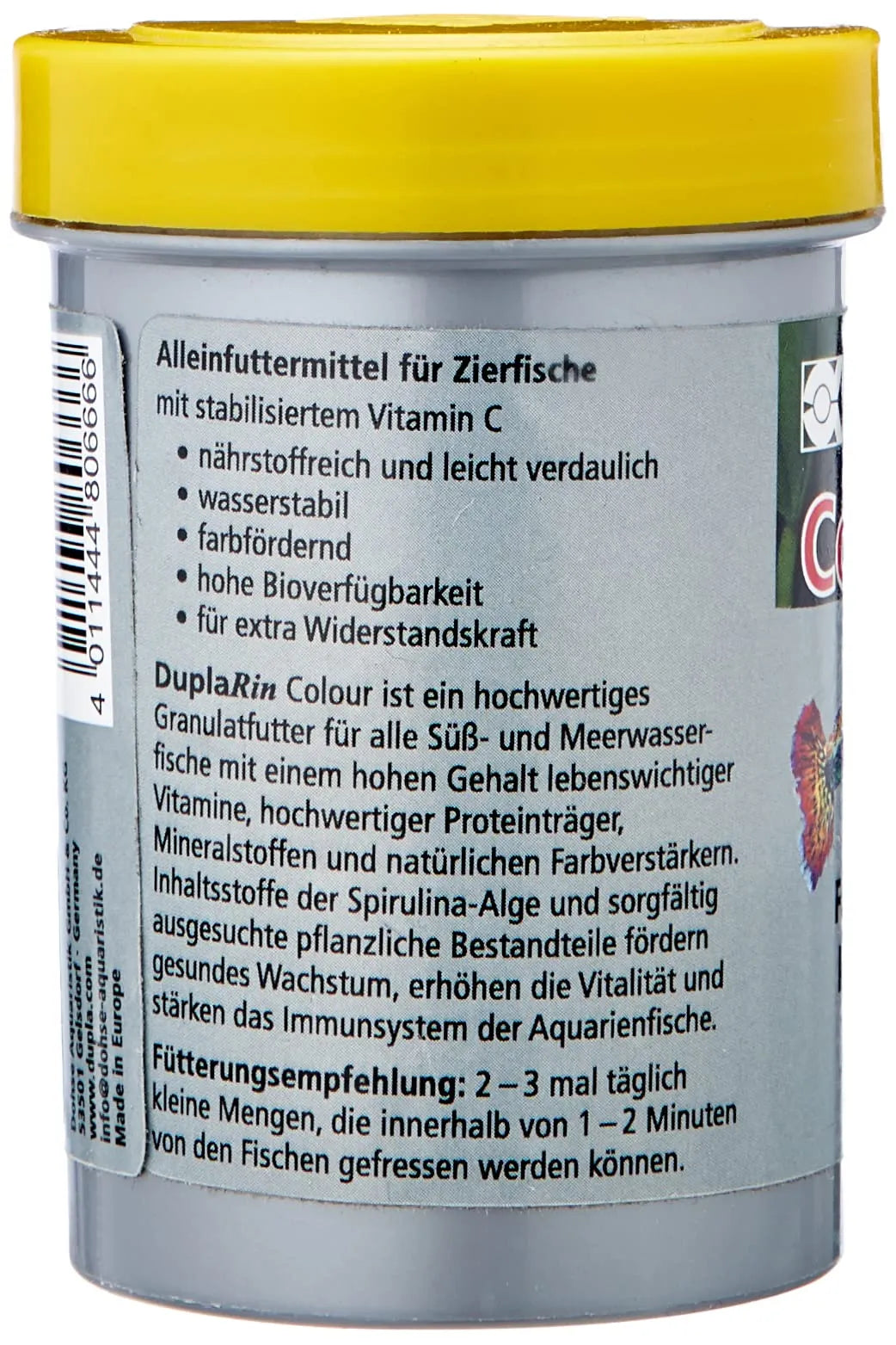 HOBBY-DOSHE AQUARISTIK Dupla Rin Colour S 180ml Aliment granulaire colorant pour petits poissons