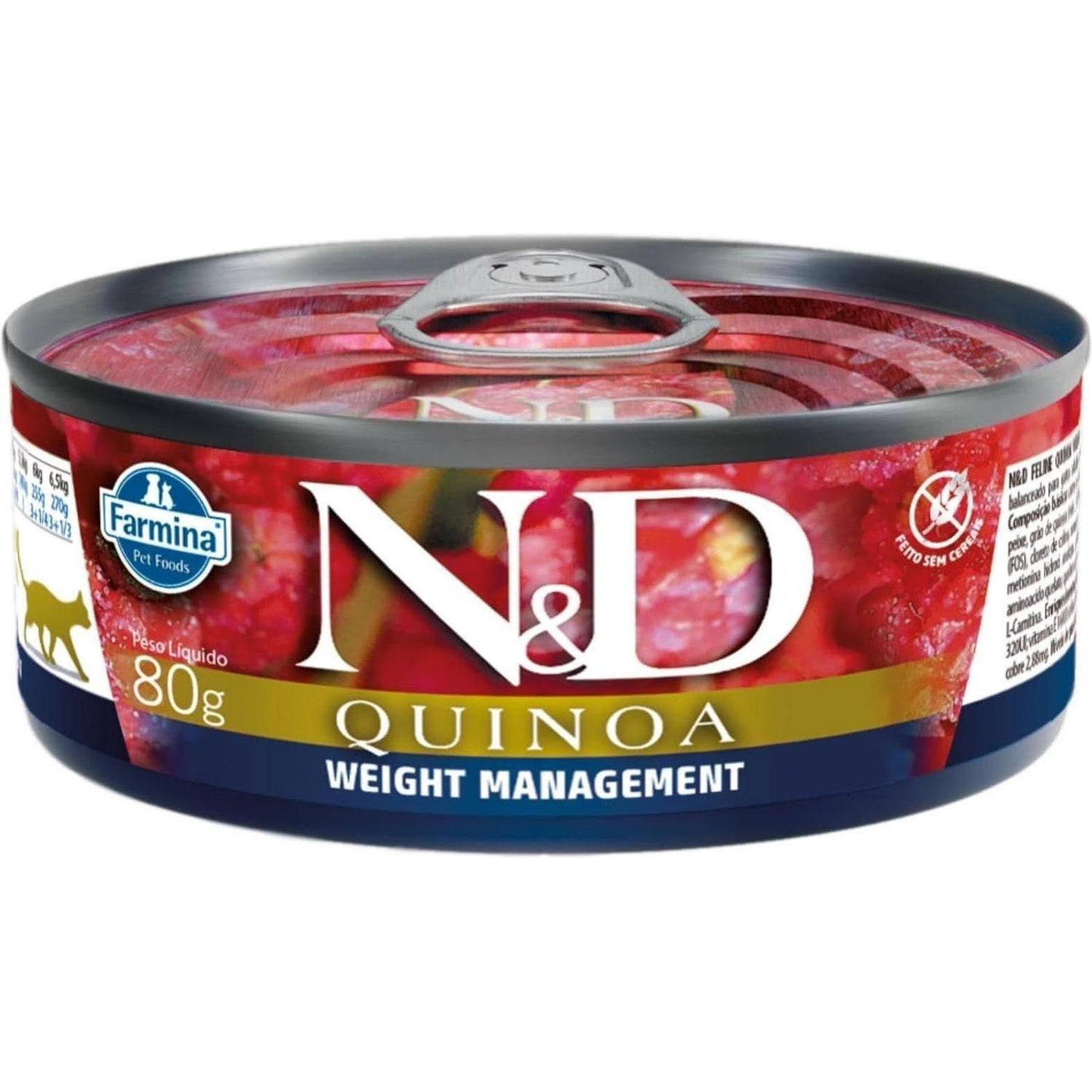 FARMINA N&D Cat Quinoa Weight Management Chat 80g
