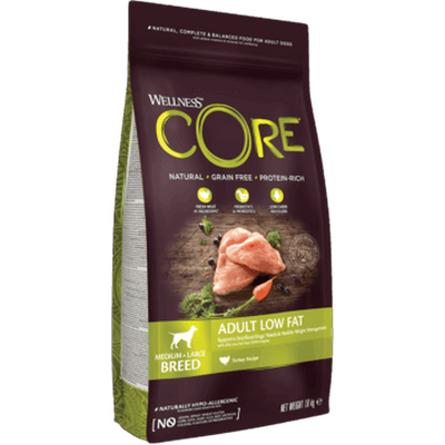 WELLNESS CORE Small Breed Adult Low Fat Dinde 5kg