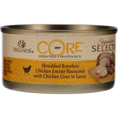 WELLNESS CORE Chat Signature Selects Nourriture humide Poulet Foie de poulet 79g