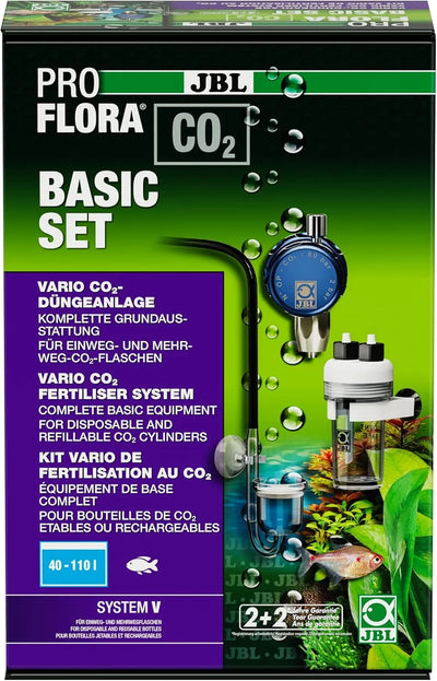 JBL PROFLORA CO2 BASIC SET V Kit Complet de Fertilisation au CO2 pour Aquarium 40-110L Sans Bouteille