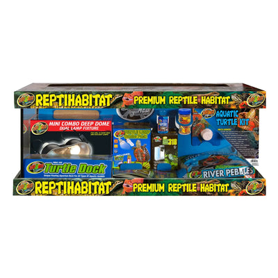 ZOOMED ReptiHabitat Kit Tortues Aquatiques 76x30x30cm avec Éclairage UVB et Filtre Submersible