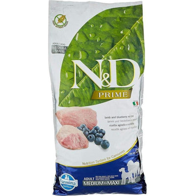 FARMINA N&D Chien Agneau & Myrtille Adulte Medium & Maxi 12kg