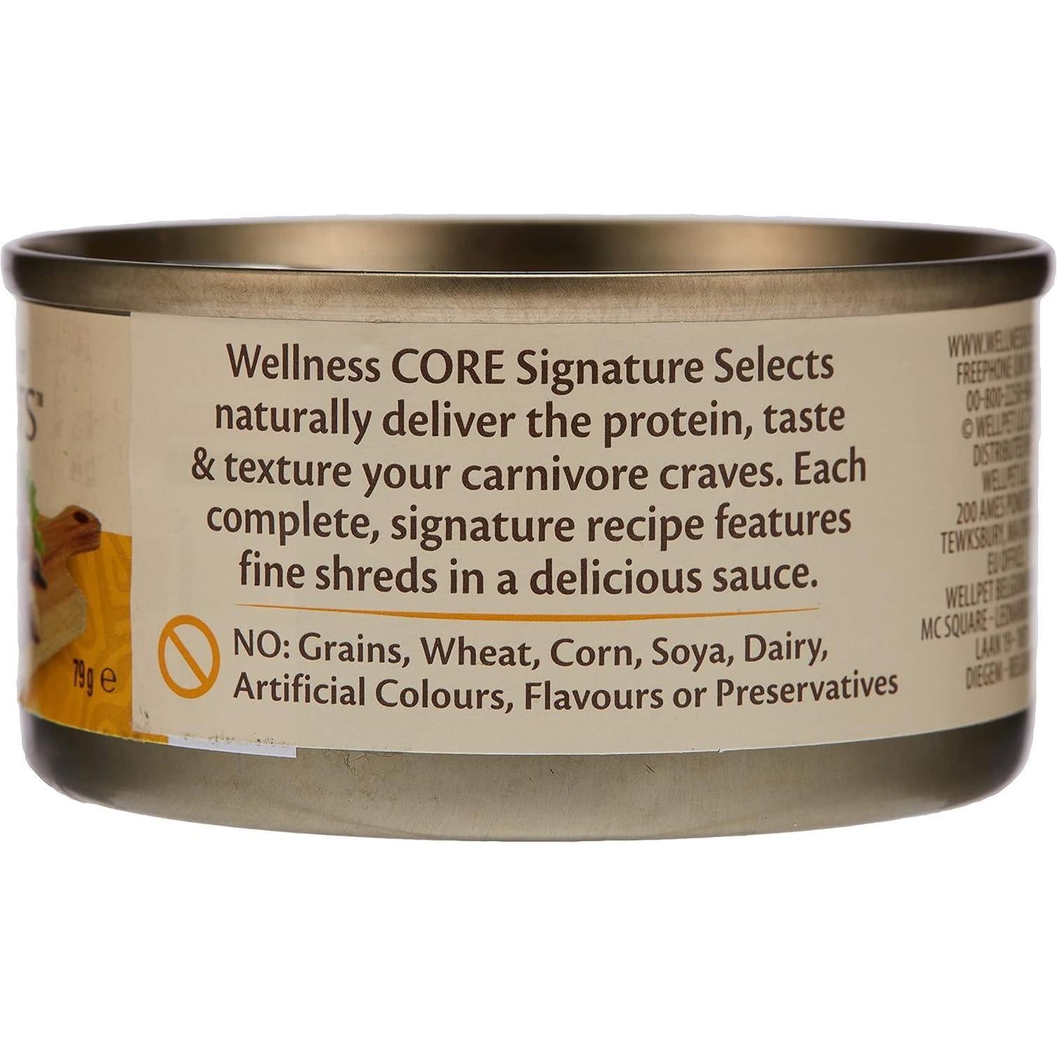 WELLNESS CORE Chat Signature Selects Nourriture humide Poulet Foie de poulet 79g