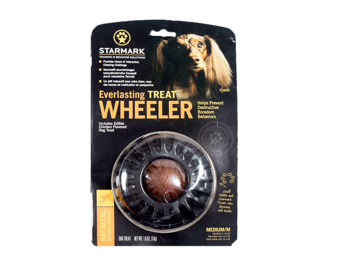 STARMARK Everlasting Treat Wheeler Jouet à Mâcher Taille M Ø 11,5x6cm avec Friandise
