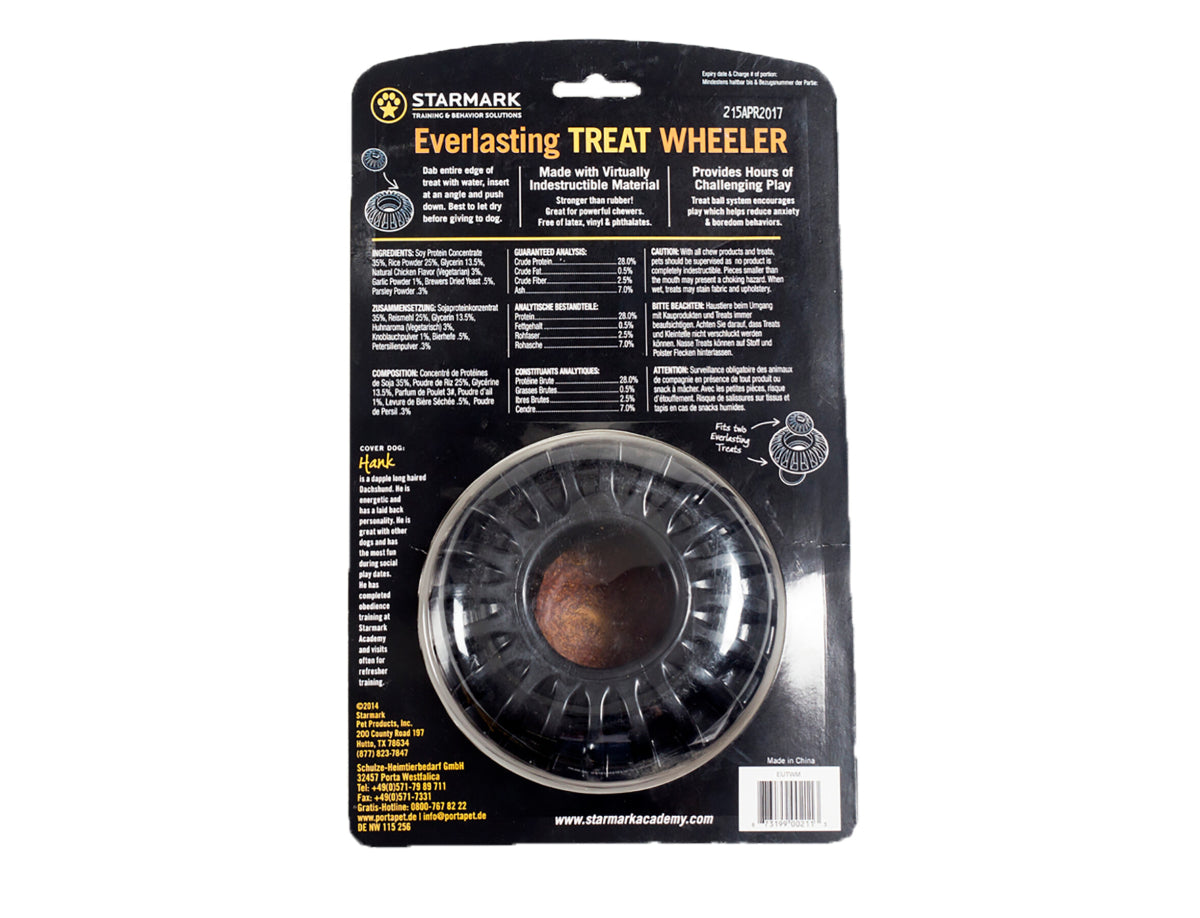 STARMARK Everlasting Treat Wheeler Jouet à Mâcher Taille M Ø 11,5x6cm avec Friandise