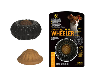 STARMARK Everlasting Treat Wheeler Jouet à Mâcher Taille M Ø 11,5x6cm avec Friandise