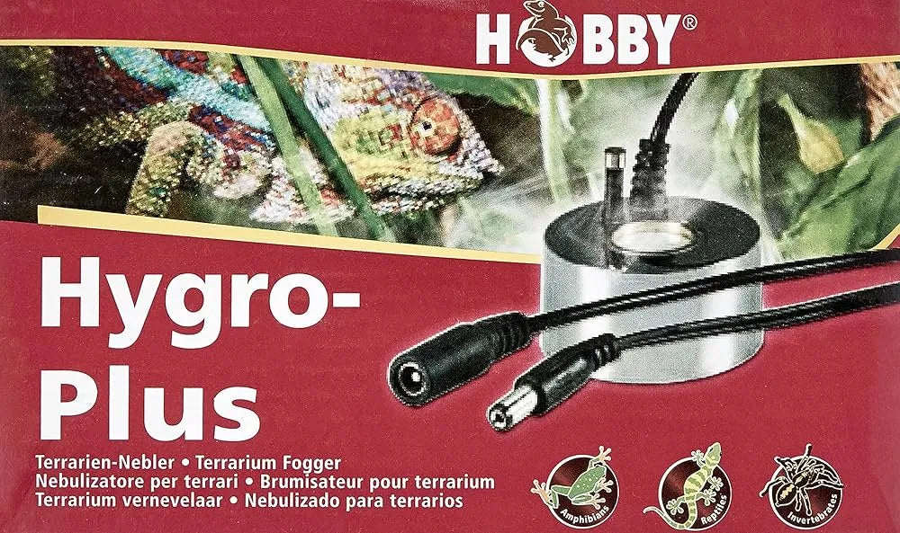 HOBBY-DOSHE AQUARISTIK Hygro-Plus Brumisateur Ultrasonique pour Terrariums avec Arrêt Automatique et Membrane de Rechange