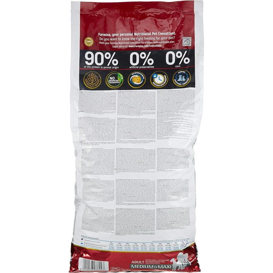 FARMINA N&D Low Grain Medium&Maxi Poulet 12kg