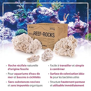 ARKA BIOTECHNOLOGIE myREEF-ROCKS naturel aragonite Mixte 20kg