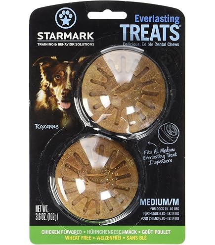 STARMARK Everlasting Treat Wheeler Jouet à Mâcher Taille M Ø 11,5x6cm avec Friandise