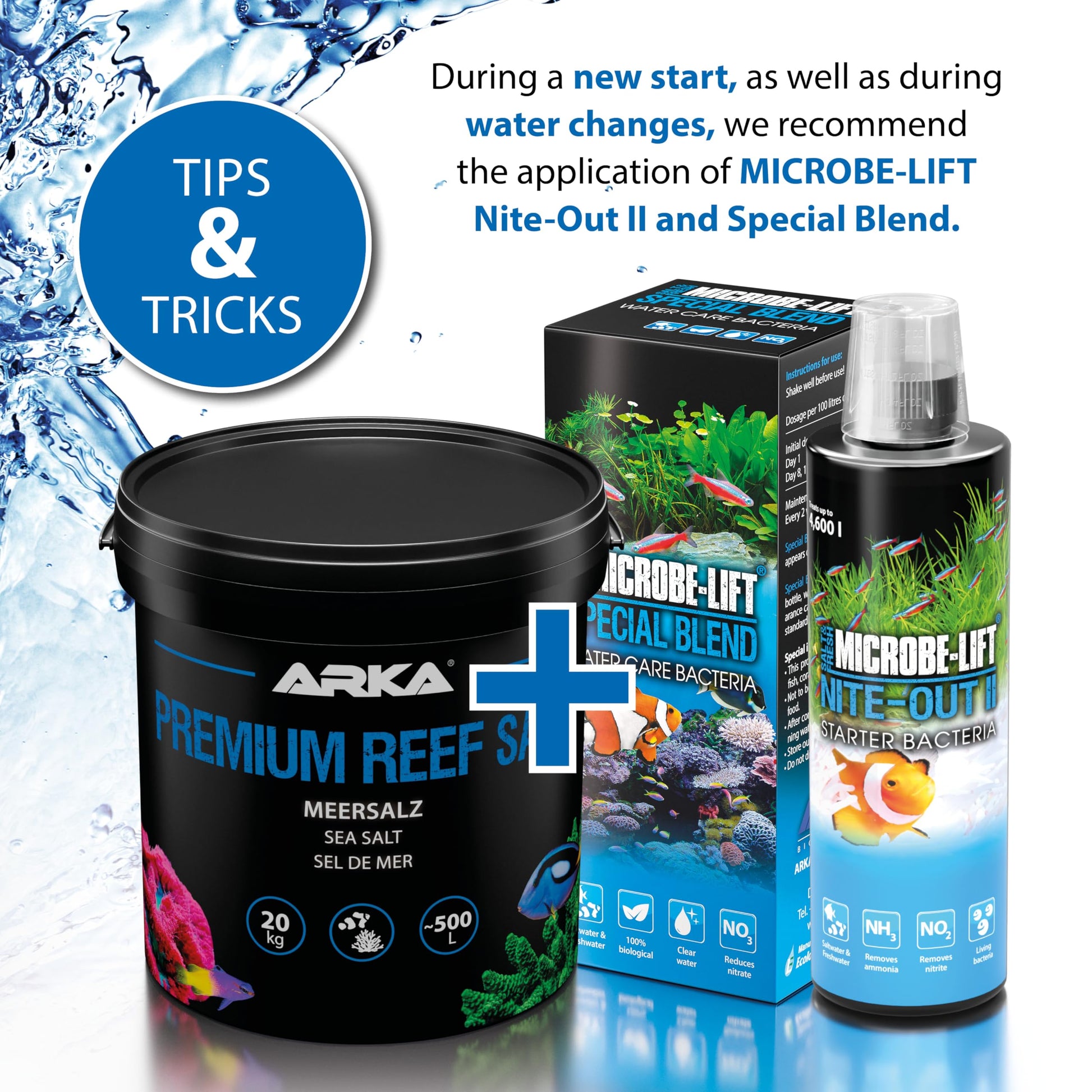 ARKA BIOTECHNOLOGIE Premium Reef Salt Microbe-Lift 10 kg