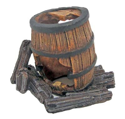 TONNEAU BOIS AVEC TROUS 8.7x6x6.5cm