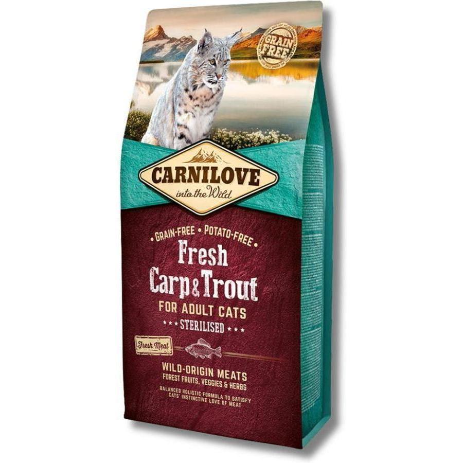 CARNILOVE Fresh GF Carp & Trout pour Chats Adultes Stérilisés 2kg