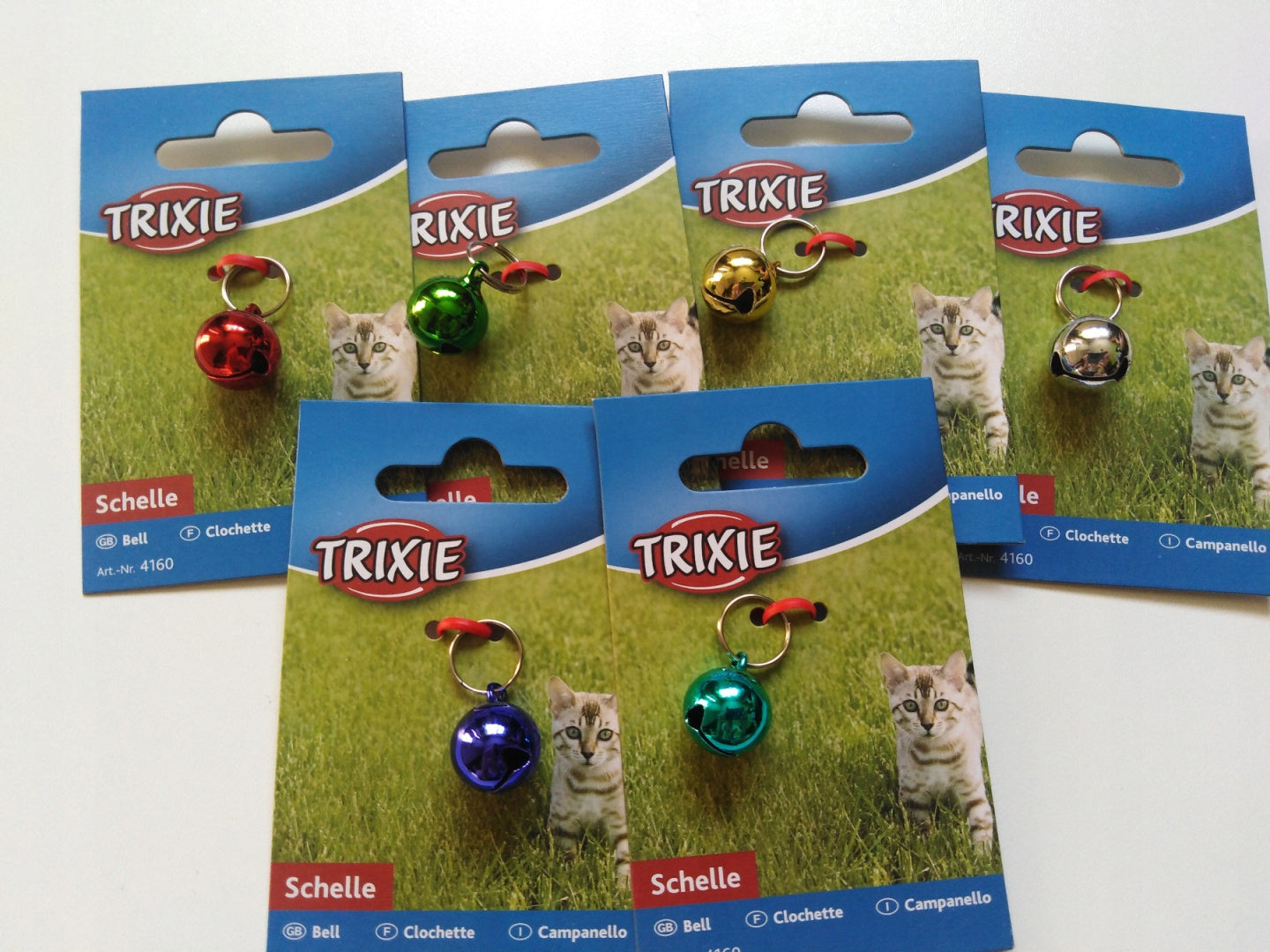 TRIXIE Clochette en métal pour chat avec anneau de fixation Coloris assortis