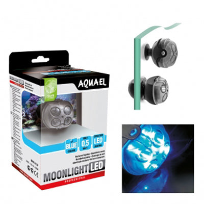 AQUAEL Spot submersible à LED bleu MOONLIGHT Éclairage nocturne pour aquarium