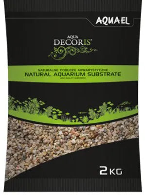 Gravier NATUREL MULTICOLORED 1.4-2mm 2kg AQUAEL